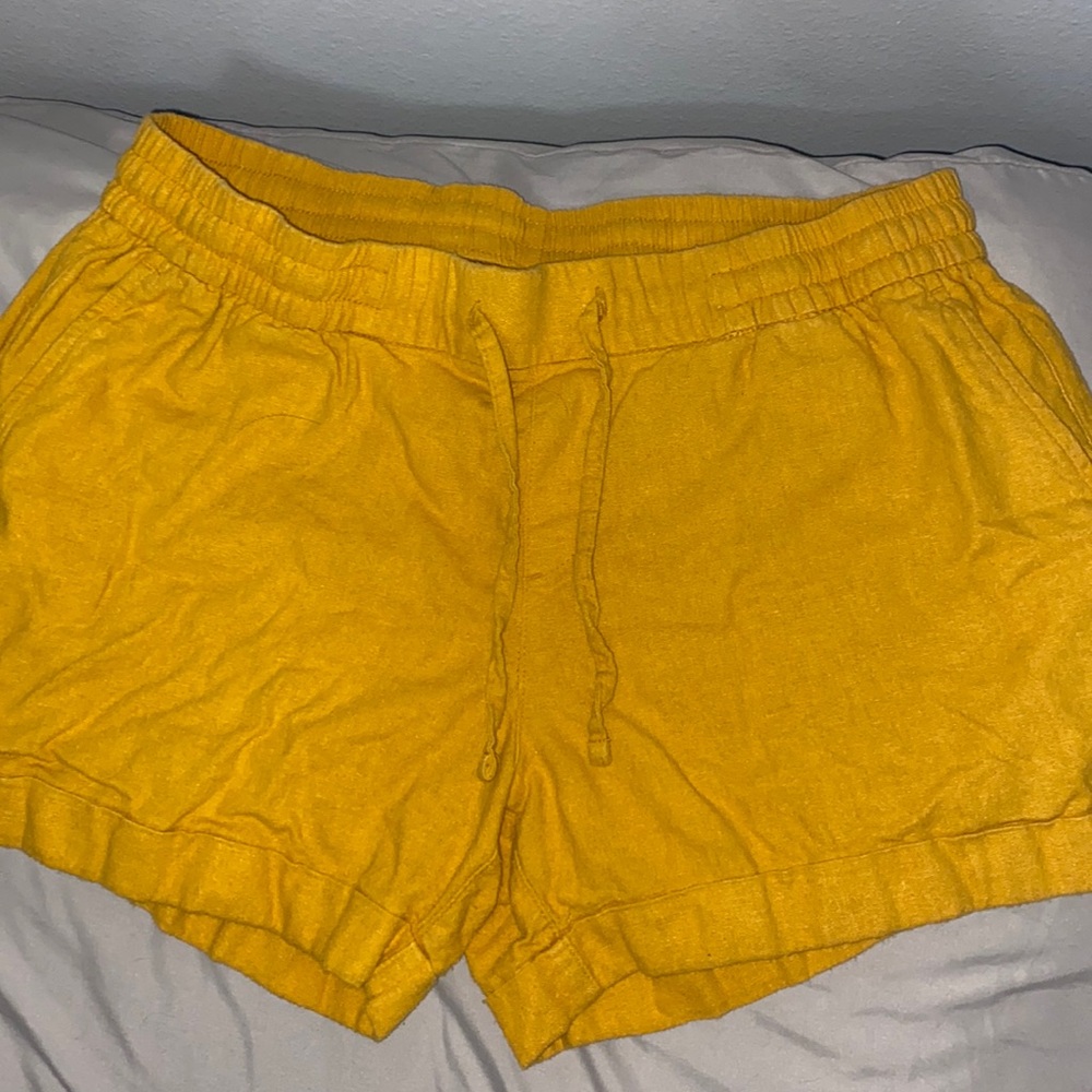 Mustard yellow arizona shorts